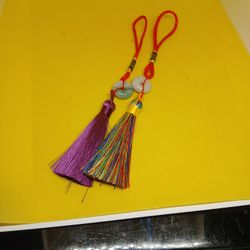 1 Pair Of Jade Car Hanging For Decoration And Good Luck Safrty