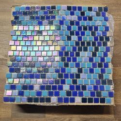 12"x12" Rainbow Blue Tile