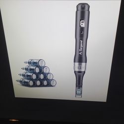 Sergand pro micro needling derma roller pen 10pcs set with rechargeable battery