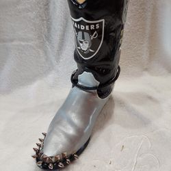 RAIDERS CERAMIC BOOT HANDMADE CHRISTMAS!!
