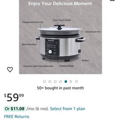 NEW Eamoment Multi Cooker - Slow & High 