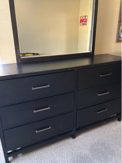 Dresser with mirror