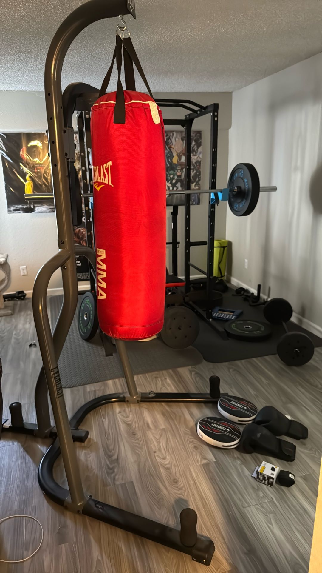Everlast Punching Bag and Stand (with accessories)