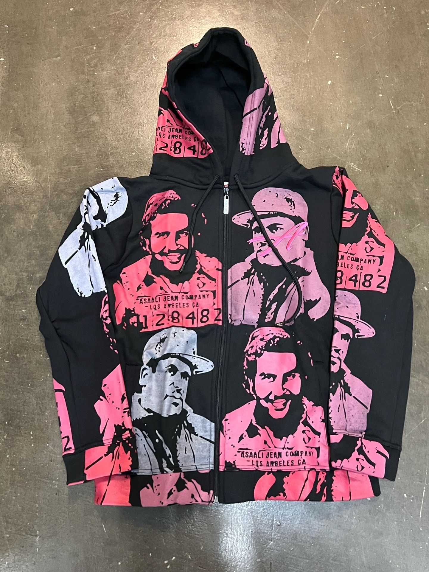 Asaali pink zip up