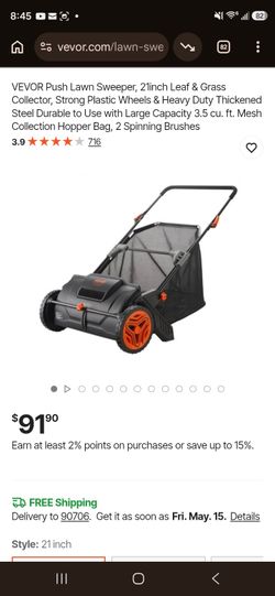 Push Lawn Sweeper