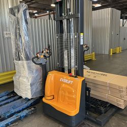 New Electric Forklift Pallet Stackers Walk Behind Pallet Jacks 