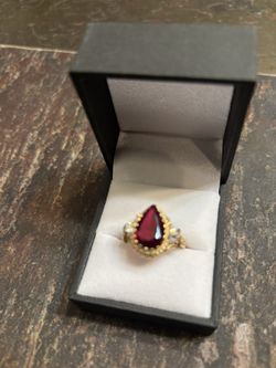 14K Ruby and Diamond Ring