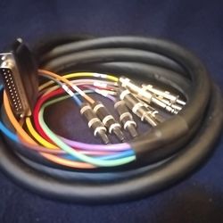 Hosa Balanced Audio Snake DTP-803 DB25 to TRS  Cable 9.9ft (10f) 