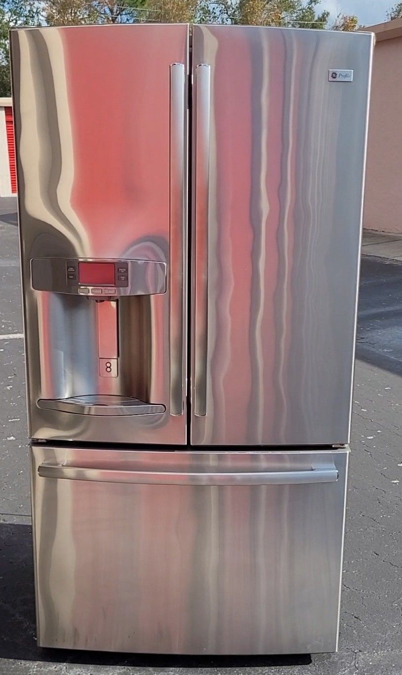 G.E. PROFILE Bottom Freezer/French Door FridgeππScratch n Dentπ―Must Seeβ€οΈ50% OFFJessupsππΌββοΈOBO