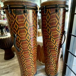 Remo Arthur Hull Signature Series 14"/16" Standing Ngoma (Pair)