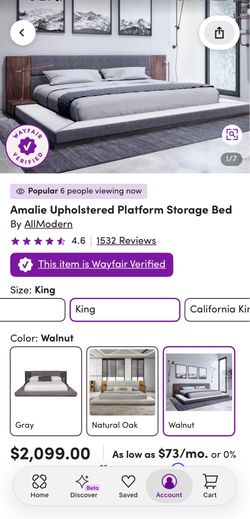 Low Profile Platform Bed