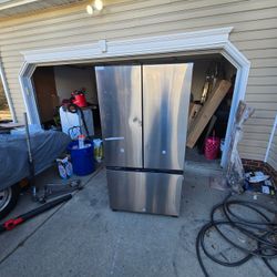 Stainless Steel French Door Refrigerator 1800$ obo  brand new never used