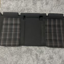 VW Golf GTI Rear Seat Bottom Cushion Plaid Cloth
