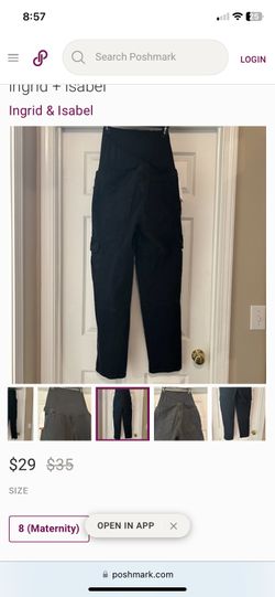 Isabel Maternity Pants With Side Pockets