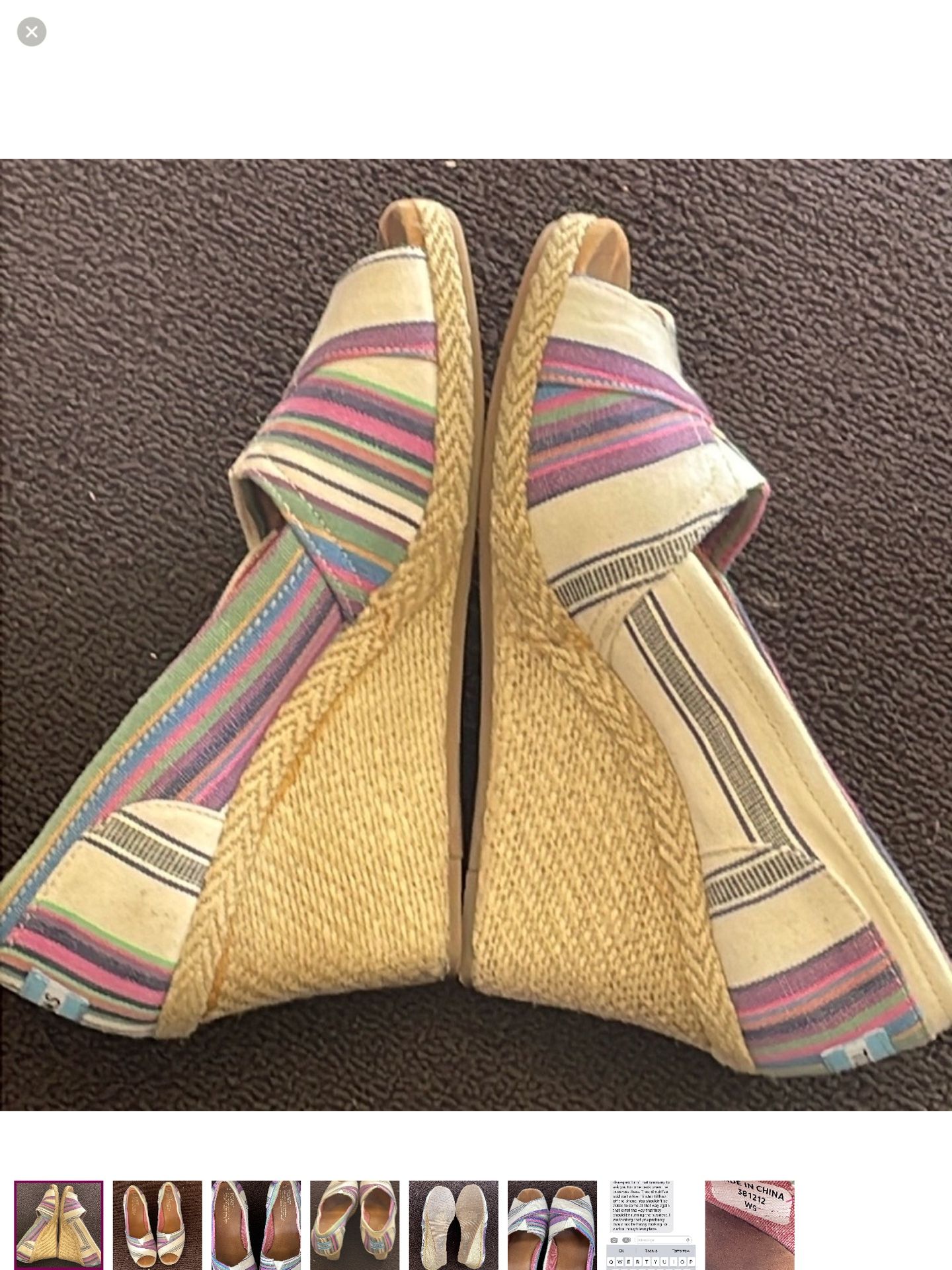 Tom’s Shoes wedges size 9