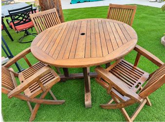 Patio teak set