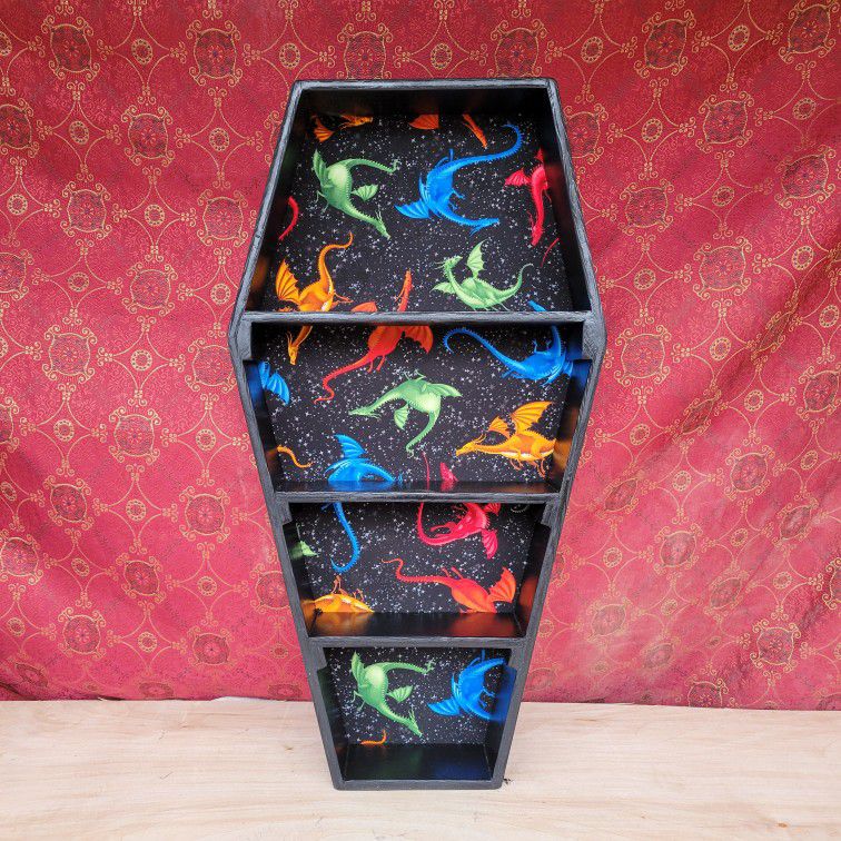 Dragon Themed Coffin Shelf 