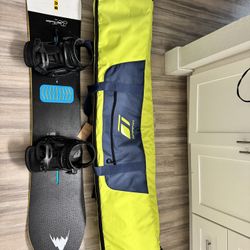 Burton Deep Thinker Snowboard 160W 160 Wide W/ Burton Malavita Bindings