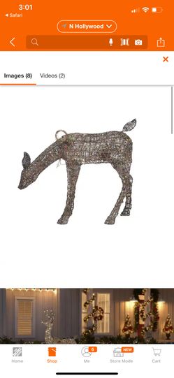 3.5 ft Meadow Frost Animated LED Brown Doe