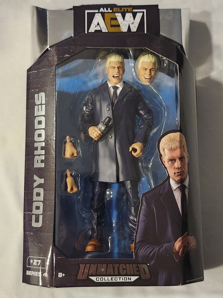 ALL ELITE WRESTLING SERIES 4. UNMATCHED COLLECTION. #27 CODY RHODES 6 1/2" ACTION FIGURE.