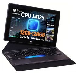 2-in-1 Windows Tablet + Keyboard 💻 | 12GB RAM 128GB SSD | Fast Intel | Touchscreen