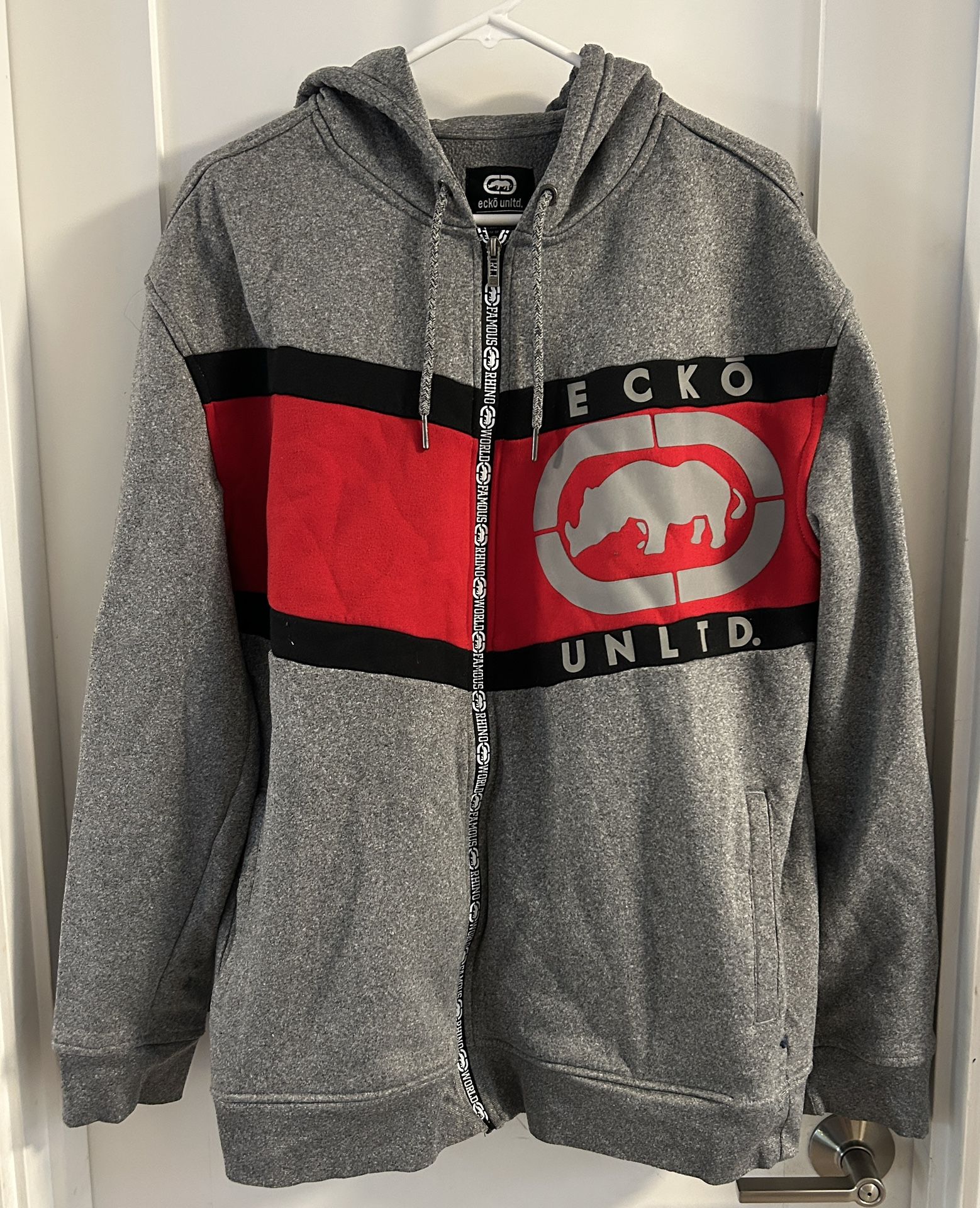 Y2K Ecko Unltd Men’s Hoodie Jacket Size XL