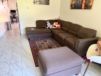 brown sectional sofa