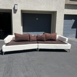 Modern Leather Couch (Pick Up Only)