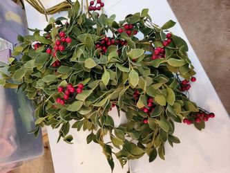 Holly Berry Mistletoe Holiday Greenery
