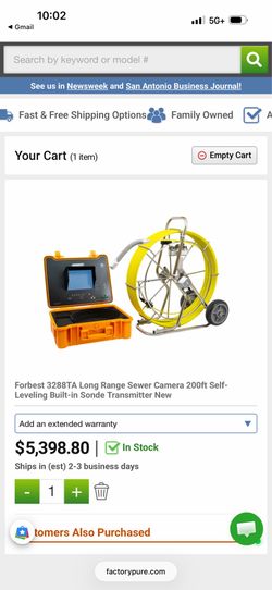 Sewer Camera 200ft Self-Leveling Sonde Transmitter Long Range