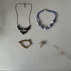 Four Pieces of Costume Jewelry 