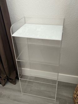 Clear Acrylic 3-Tier Storage Shelf