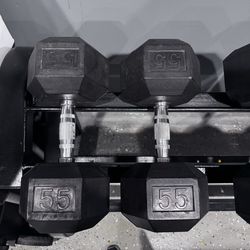 55 Lb Dumbbells
