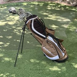 Golf Clubs & Bag + Balls & Tees