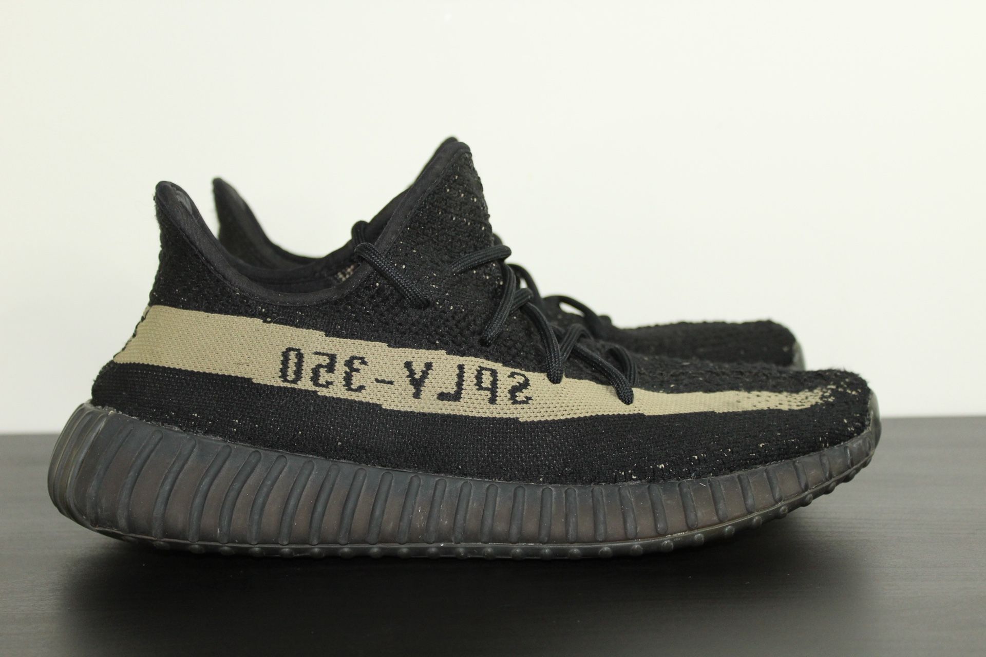 adidas Yeezy Boost 350 V2 Core Black Green BY9611 Men Size 11