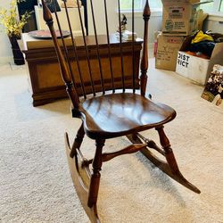 Vintage Wooden Rocking Chair