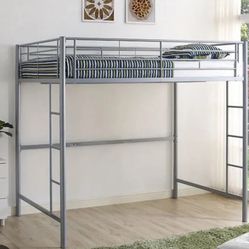 71.2” Loft Frame W/ Twin Mattress