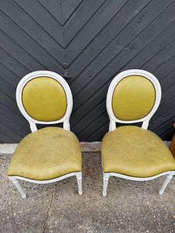 Set of Four French Louis XVI Style Dining Chairs