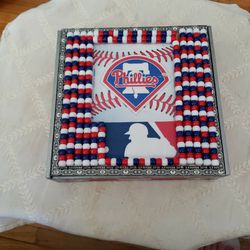 Decorated Cigar Box With Phillies Design