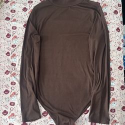 Brown TurtleNeck Bodysuit