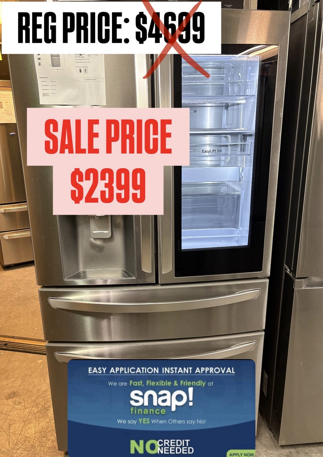Lg Instaview Refrigerator On Sale