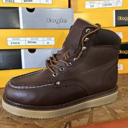 Real Leather Work Boots $48