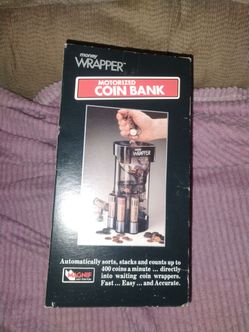 Motorized Coin Sorter & Wrapper – Automatic Counting Bank (New)
