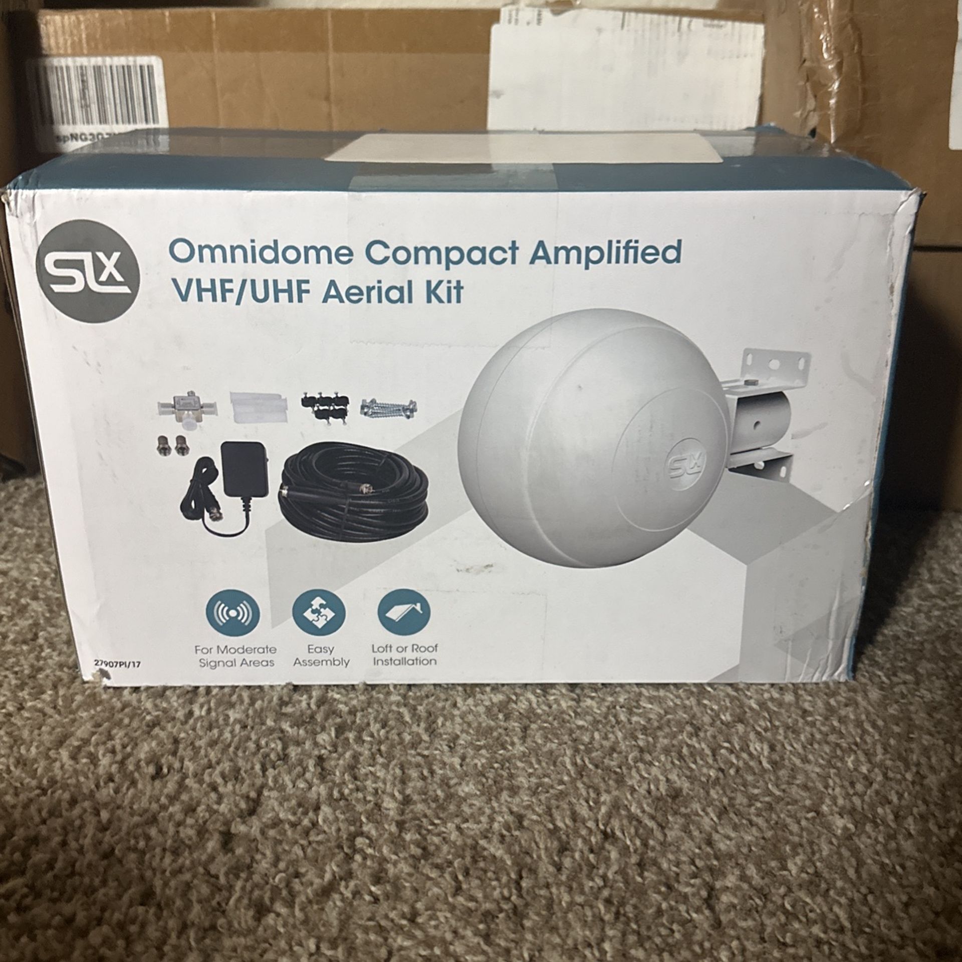 SLX TV Antenna Outdoor, 360° Digital Antenna for TV, HDTV Antenna, Digital TV Antenna for Smart TV,