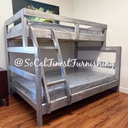 New Twin Bunk Bed With Mattresses 