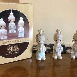 Precious Moments “Wee Three Kings” Nativity Collection Ornaments