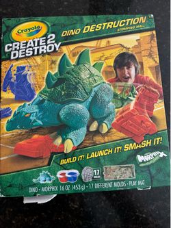 New Crayola Create 2 Destroy Dino Destruction Stomping Mall