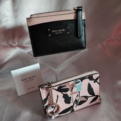 Kate Spade  Small Zip Card Holders  NEW