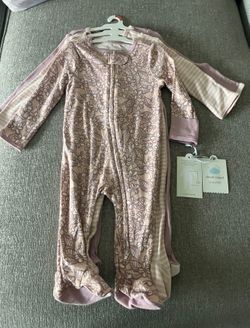 Baby Girls' 3pk Floral Cotton Sleep N' Play - Cloud Island™ Pink