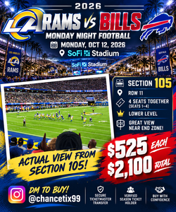 2026 Rams vs Bills - Section 105